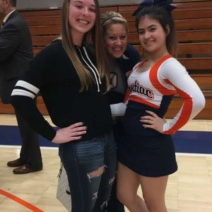 black hoodie w white stripes